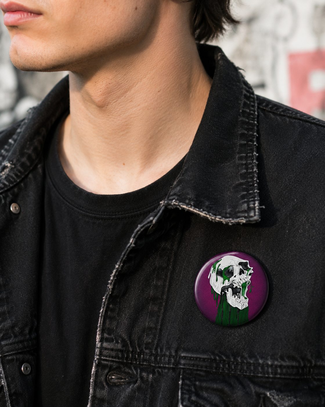 Infernal Gaze badge product graphic mockup