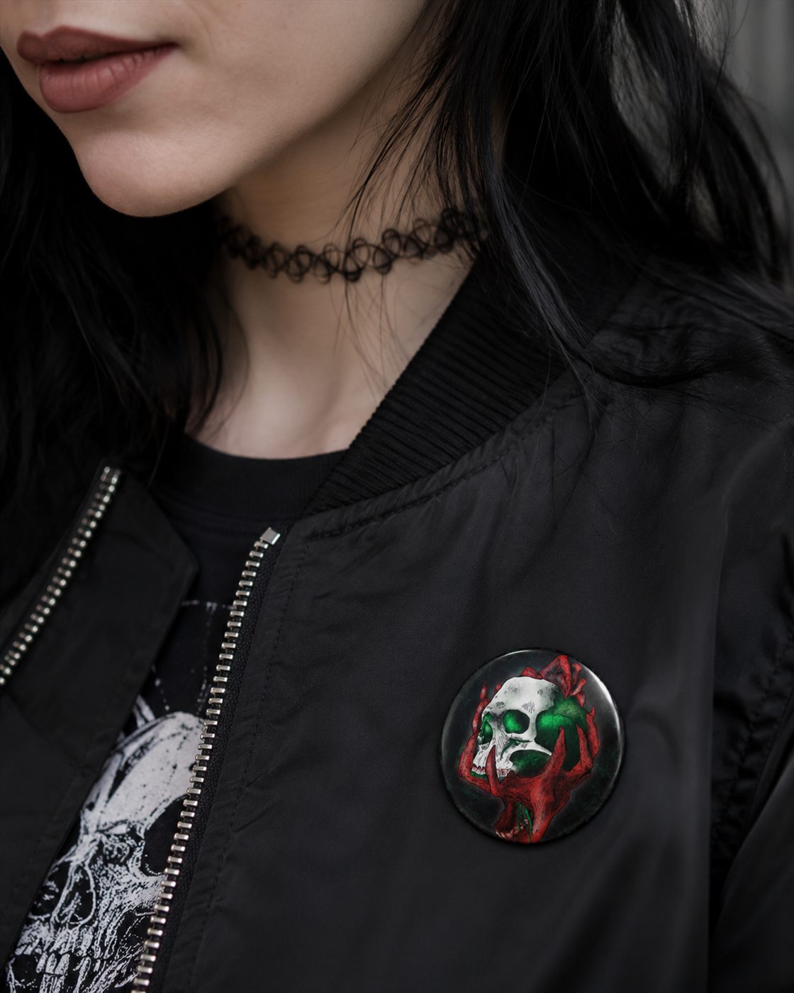 Dark Eye badge merch graphic mockup