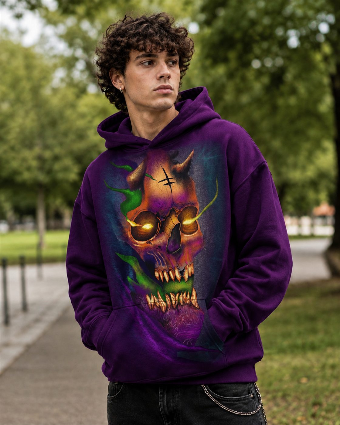 Dark Vision hoodie merch design product mockup