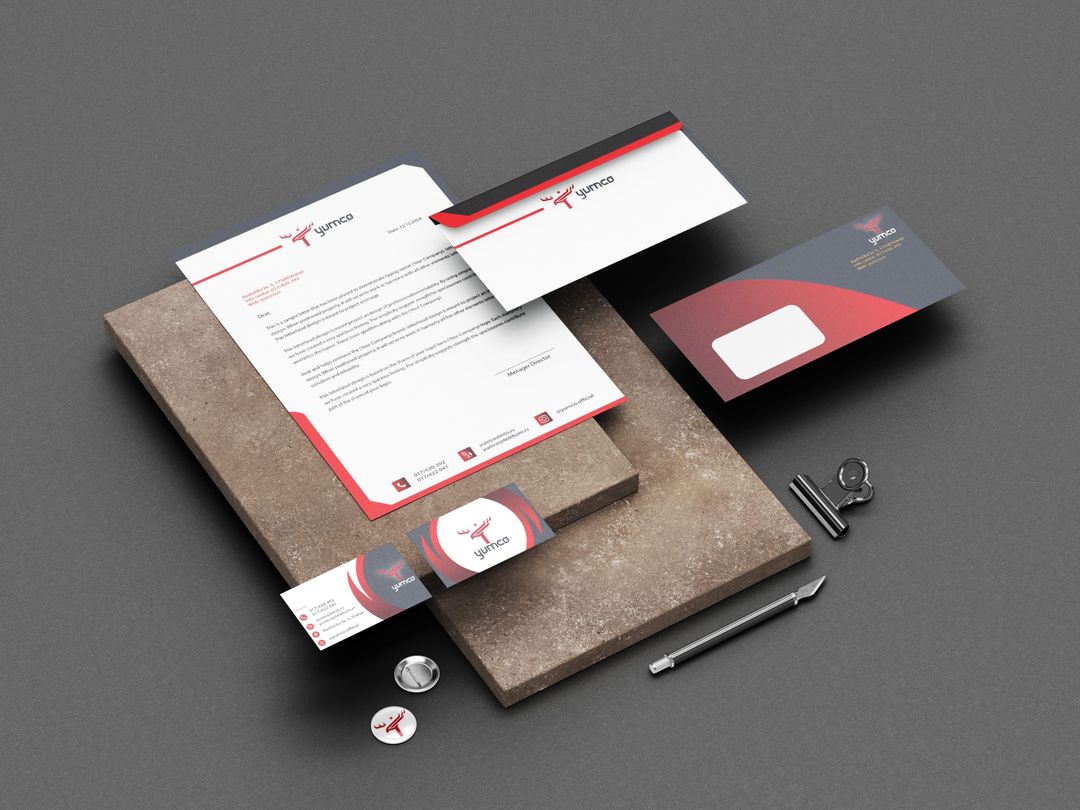 Yumco brand identity redesign case study mockup
